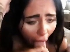 Beautiful girl sucking cock