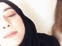 Hijabi Lesbian Kissing