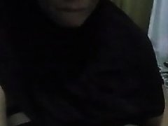 Indonesian jilbab rubbing pussy for you