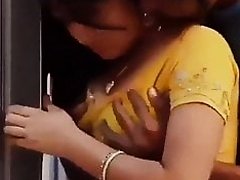 Indian couple having fun.