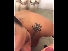 Chick from Facebook blows me in a hotel bathroom.