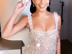 Vanessa Hudgens cleavage with new big boobs in sexy dress