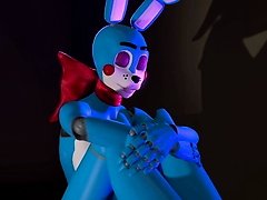 Toy bonnie playing with her self