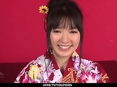 Chiharu wants cock in each of her tight holes - More at 69avs.com