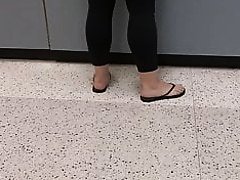 Foot fetish, flip flops