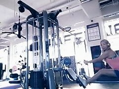 SPANISH MATURE FIT BLONDE AT GYM