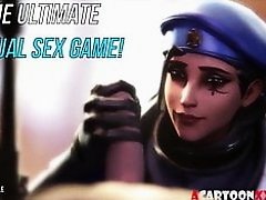 Tight Overwatch Ashe fucked in different positions