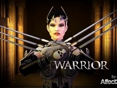 'Futanari warrior queen fucking her big tits enemy in a 3d animation'