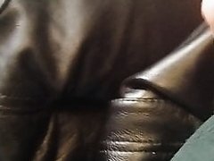 Leather pants rubbing 2