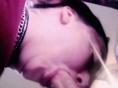 'Mrs.wicked gives a slobbering DEEPTHROAT blowjob for CLOSE UP FACIAL'