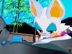 'Sonic Animal Crossing Hentai - Raymon Gets Cum In Rouge's Mouth Then Rides His Dick'